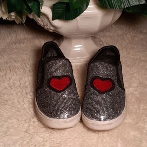 Beautiful Black Glitter Tennis Shoes